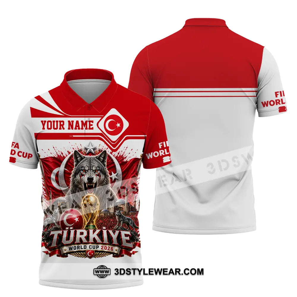 Unisex Shirt - Custom Turkiye World Cup 2026 Shirt - Polo Shirt / S - T-shirt