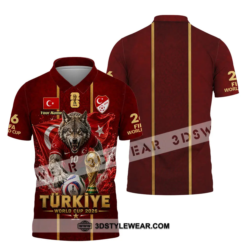 Unisex Shirt - Custom Turkiye World Cup 2026 Shirt - Polo Shirt / S - T-shirt