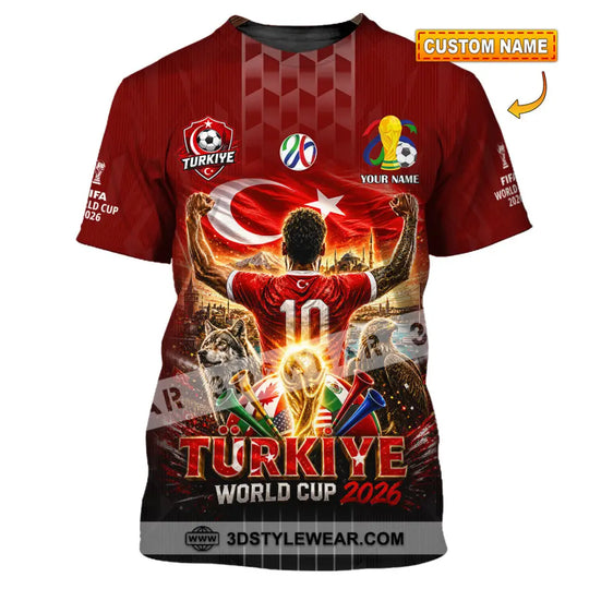 Unisex Shirt - Custom Turkiye World Cup 2026 Shirt style option 1