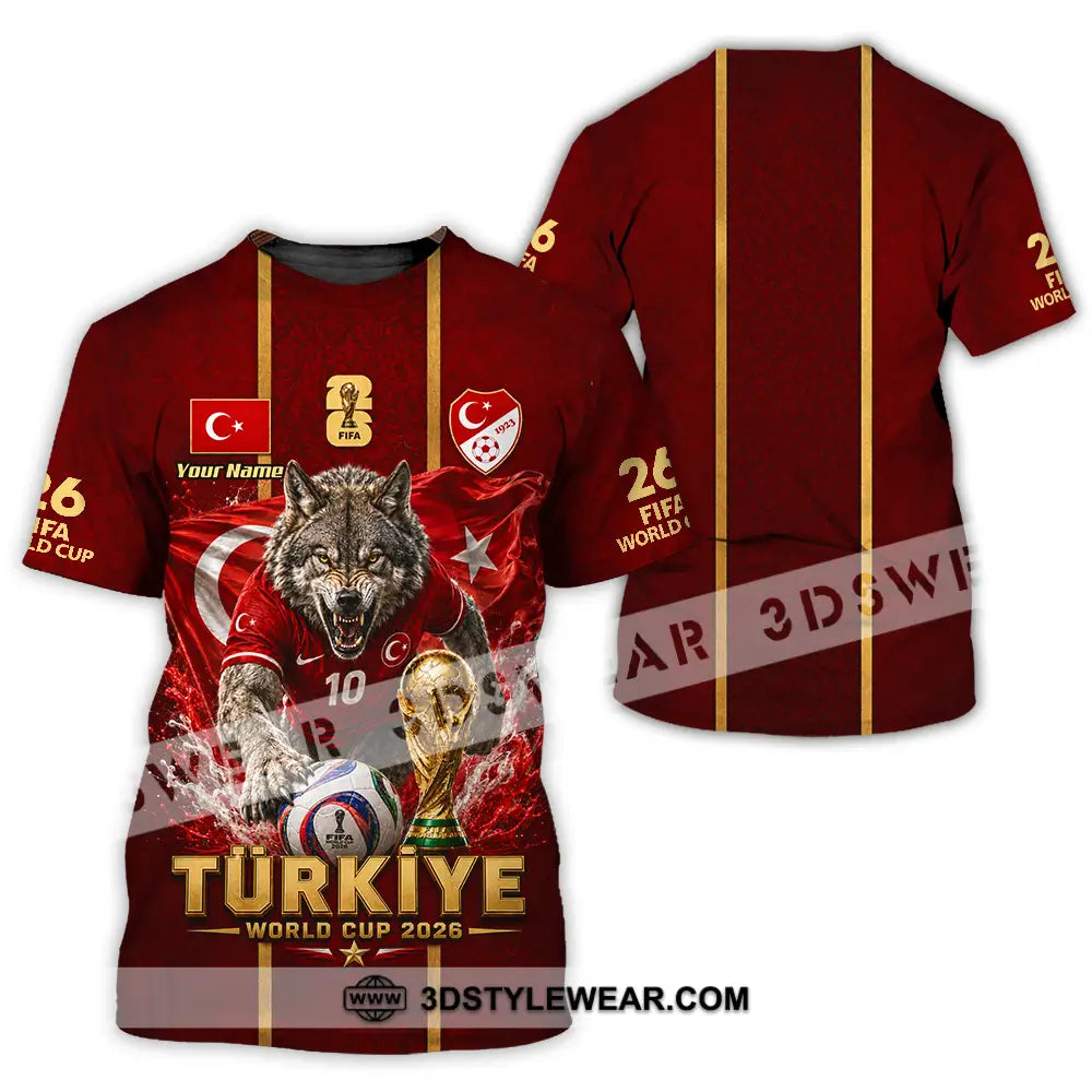 Unisex Shirt - Custom Turkiye World Cup 2026 Shirt - T-Shirt / S - T-shirt