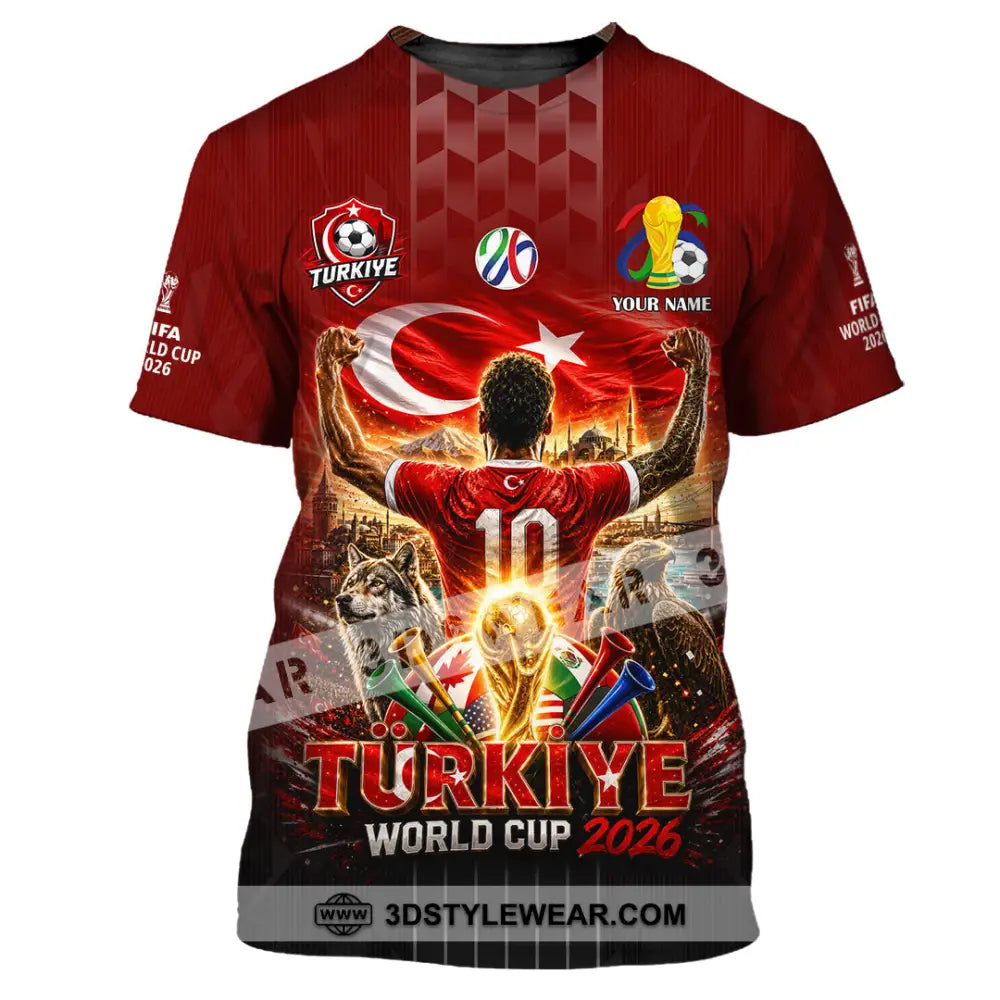 Unisex Shirt - Custom Turkiye World Cup 2026 Shirt - T-Shirt / S - T-shirt