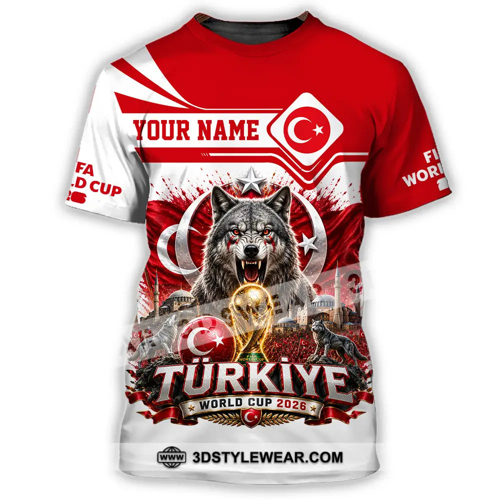 Unisex Shirt - Custom Turkiye World Cup 2026 Shirt - T-Shirt / S - T-shirt