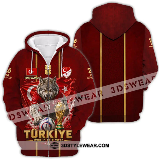 Unisex Shirt - Custom Turkiye World Cup 2026 Shirt style option 4