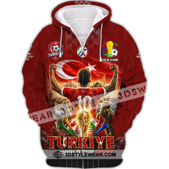 Unisex Shirt - Custom Turkiye World Cup 2026 Shirt style option 3