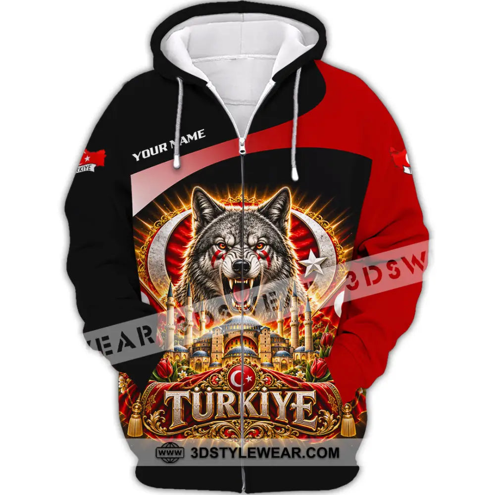 Unisex Shirt - Custom Turkiye Shirt - Zipper Hoodie / S - T-shirt