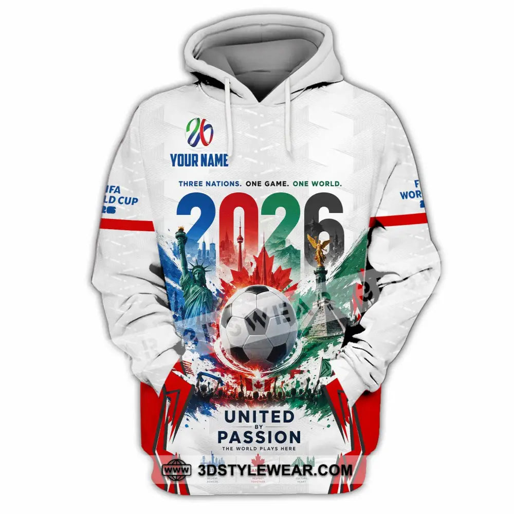Unisex Shirt - Custom United By Passion World Cup 2026 Shirt - Hoodie / S - T-shirt