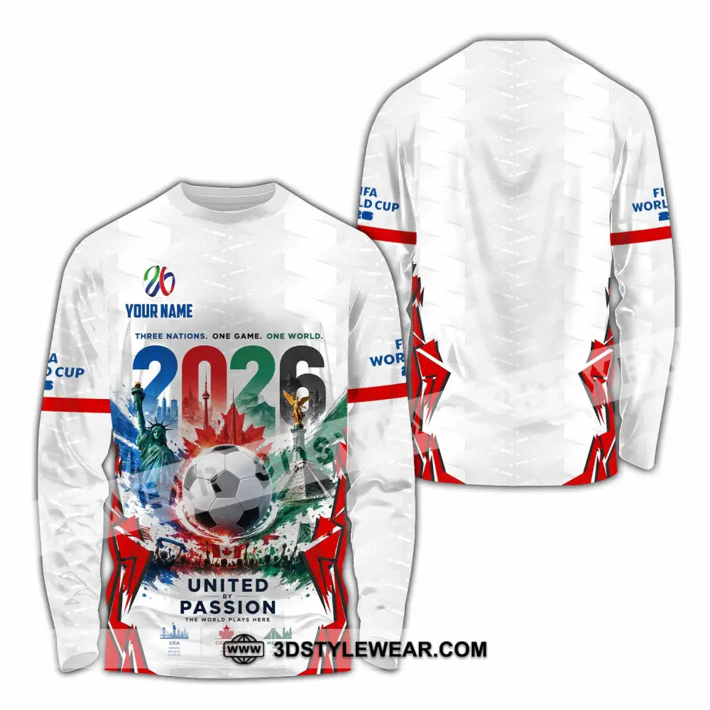 Unisex Shirt - Custom United By Passion World Cup 2026 Shirt - Long Sleeve Shirt / S - T-shirt