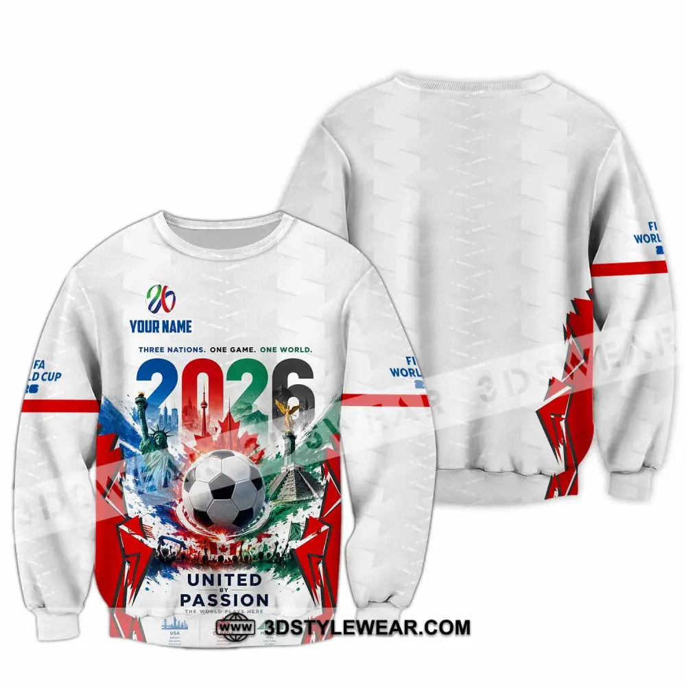 Unisex Shirt - Custom United By Passion World Cup 2026 Shirt - Long Sleeve / S - T-shirt