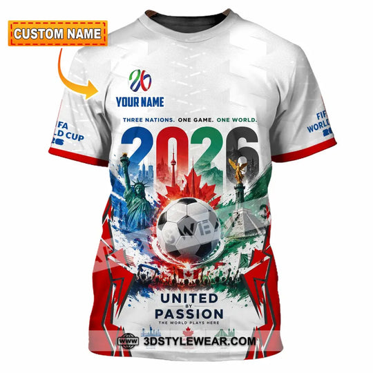 Unisex Shirt - Custom United By Passion World Cup 2026 Shirt style option 1
