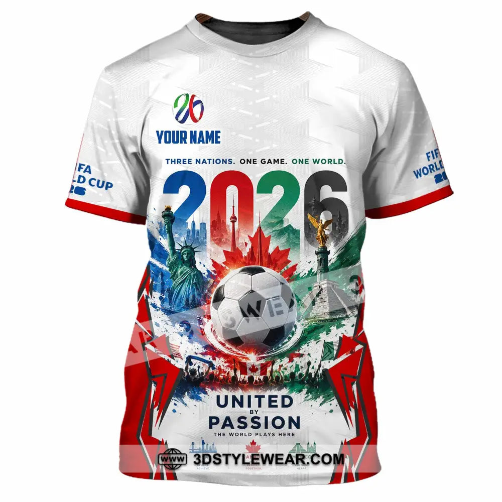 Unisex Shirt - Custom United By Passion World Cup 2026 Shirt - T-Shirt / S - T-shirt