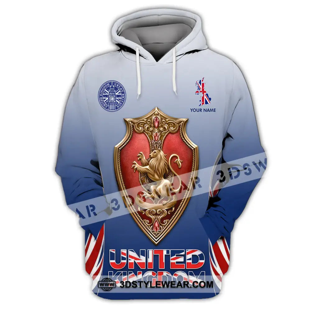 Unisex Shirt - Custom United Kingdom 3D Shirt Hoodie / S T-shirt