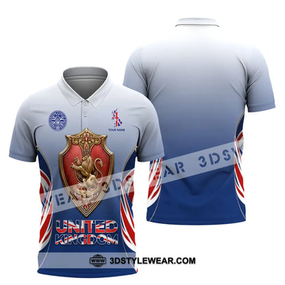Unisex Shirt - Custom United Kingdom 3D Shirt Polo Shirt / S T-shirt
