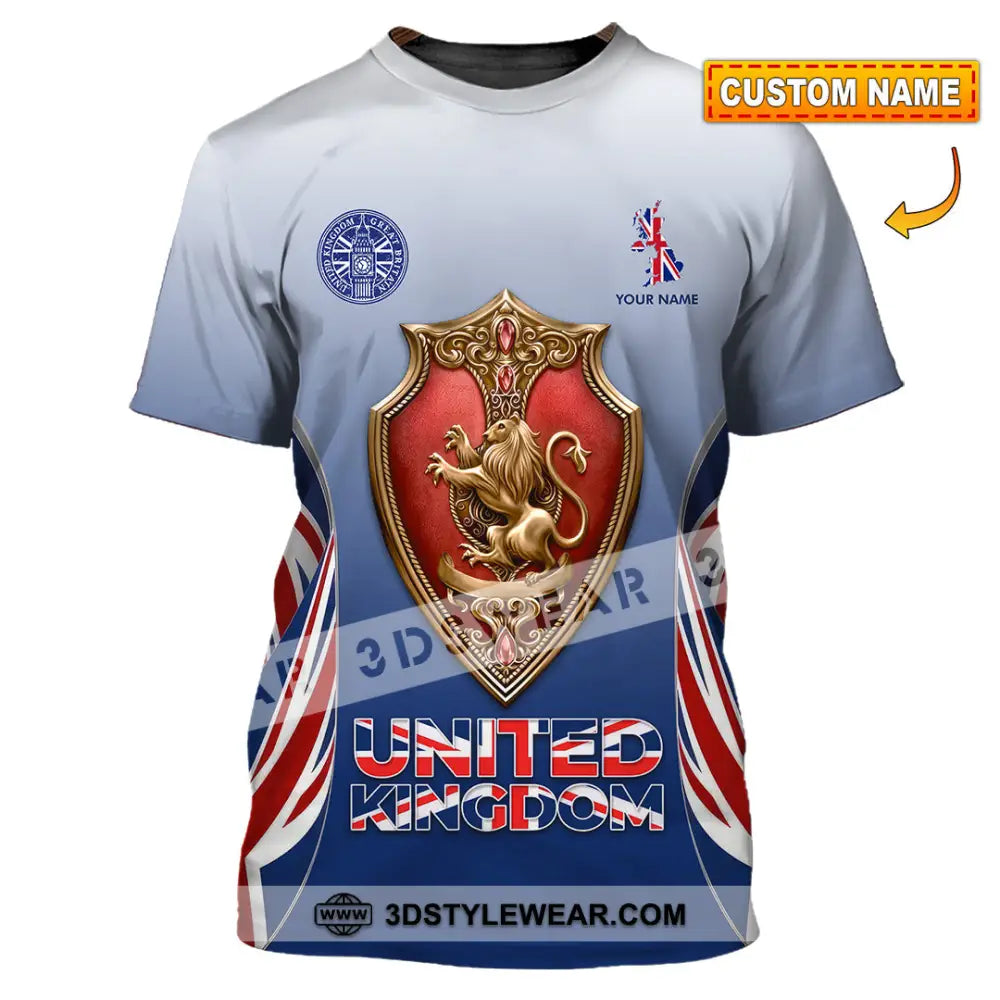 Unisex Shirt - Custom United Kingdom 3D Shirt T-shirt