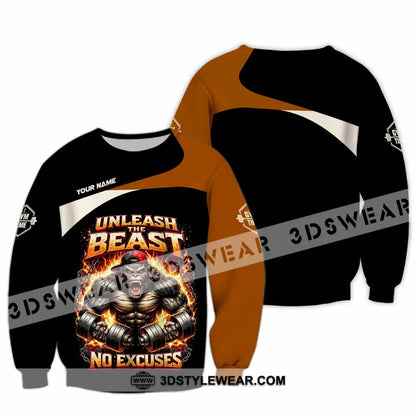 Unisex Shirt - Custom Unleash The Beast Shirt - Long Sleeve / S - T-shirt
