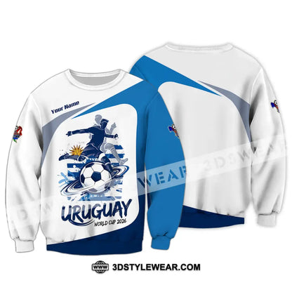 Unisex Shirt - Custom Uruguay Fifa World Cup 2026 3D Shirt - Long Sleeve / S - T-shirt