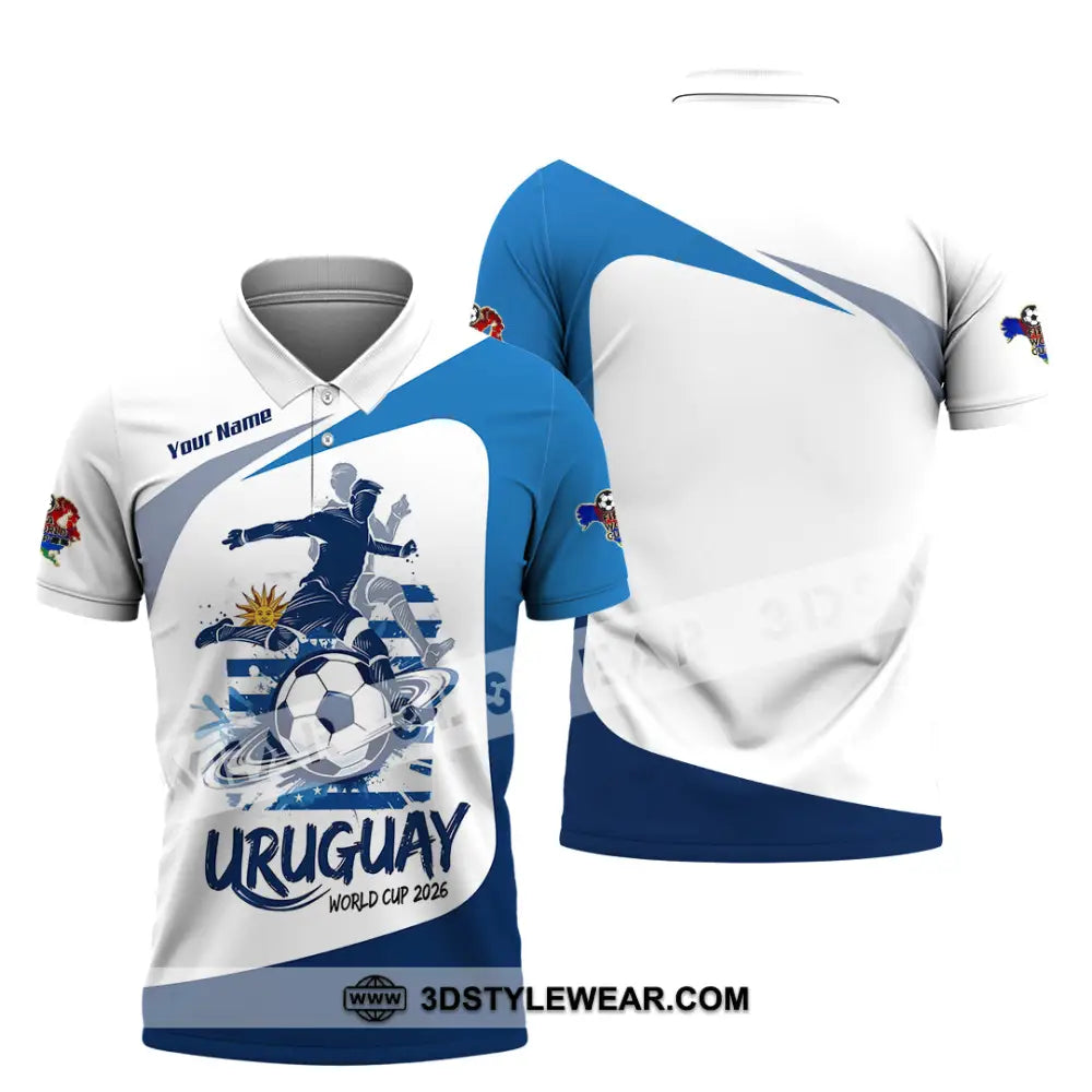Unisex Shirt - Custom Uruguay Fifa World Cup 2026 3D Shirt - Polo Shirt / S - T-shirt