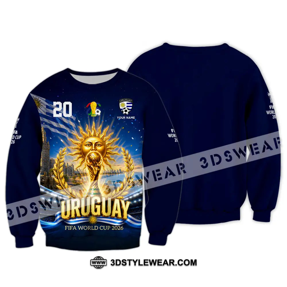 Unisex Shirt - Custom Uruguay World Cup 2026 Shirt - Long Sleeve / S - T-shirt