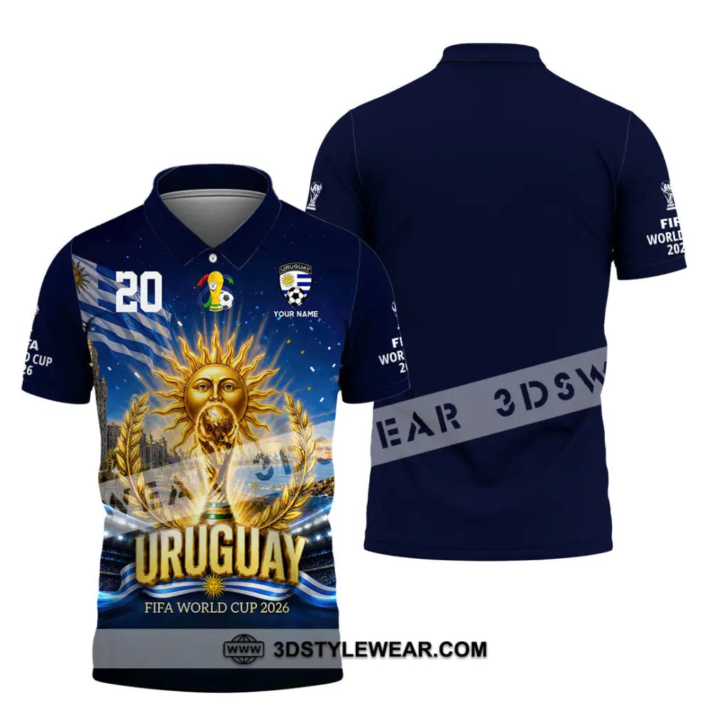 Unisex Shirt - Custom Uruguay World Cup 2026 Shirt - Polo Shirt / S - T-shirt