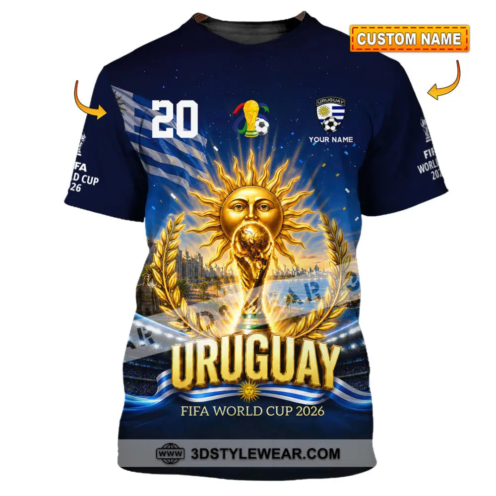 Unisex Shirt - Custom Uruguay World Cup 2026 Shirt - T-shirt