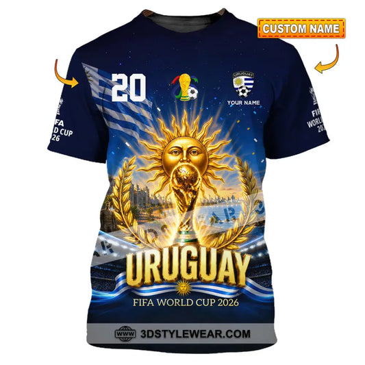 Unisex Shirt - Custom Uruguay World Cup 2026 Shirt - T-shirt