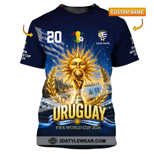 Unisex Shirt - Custom Uruguay World Cup 2026 Shirt style option 1