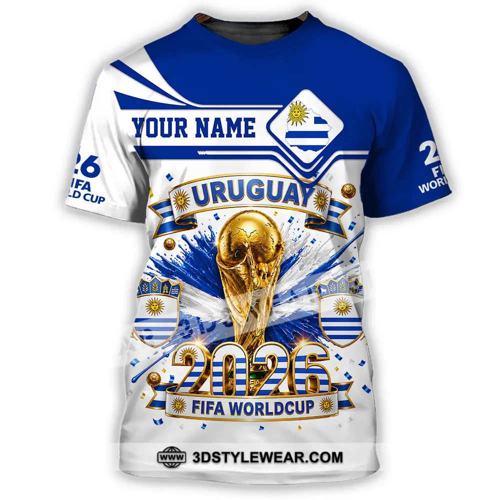 Unisex Shirt - Custom Uruguay World Cup 2026 Shirt - T-Shirt / S - T-shirt