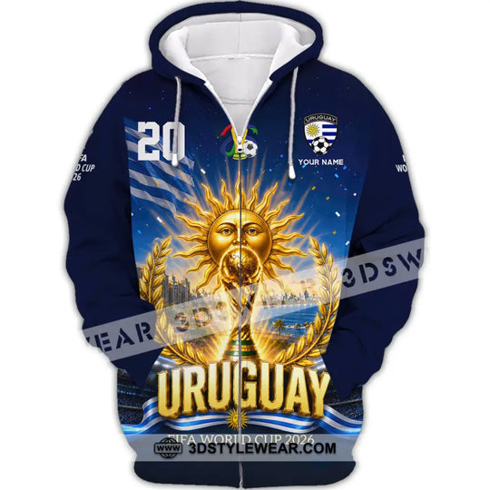 Unisex Shirt - Custom Uruguay World Cup 2026 Shirt style option 3