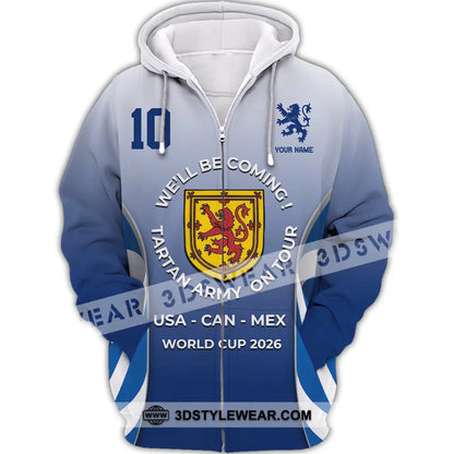 Unisex Shirt - Custom USA CAN MEX World Cup 2026 3D Shirt Zipper Hoodie / S T-shirt