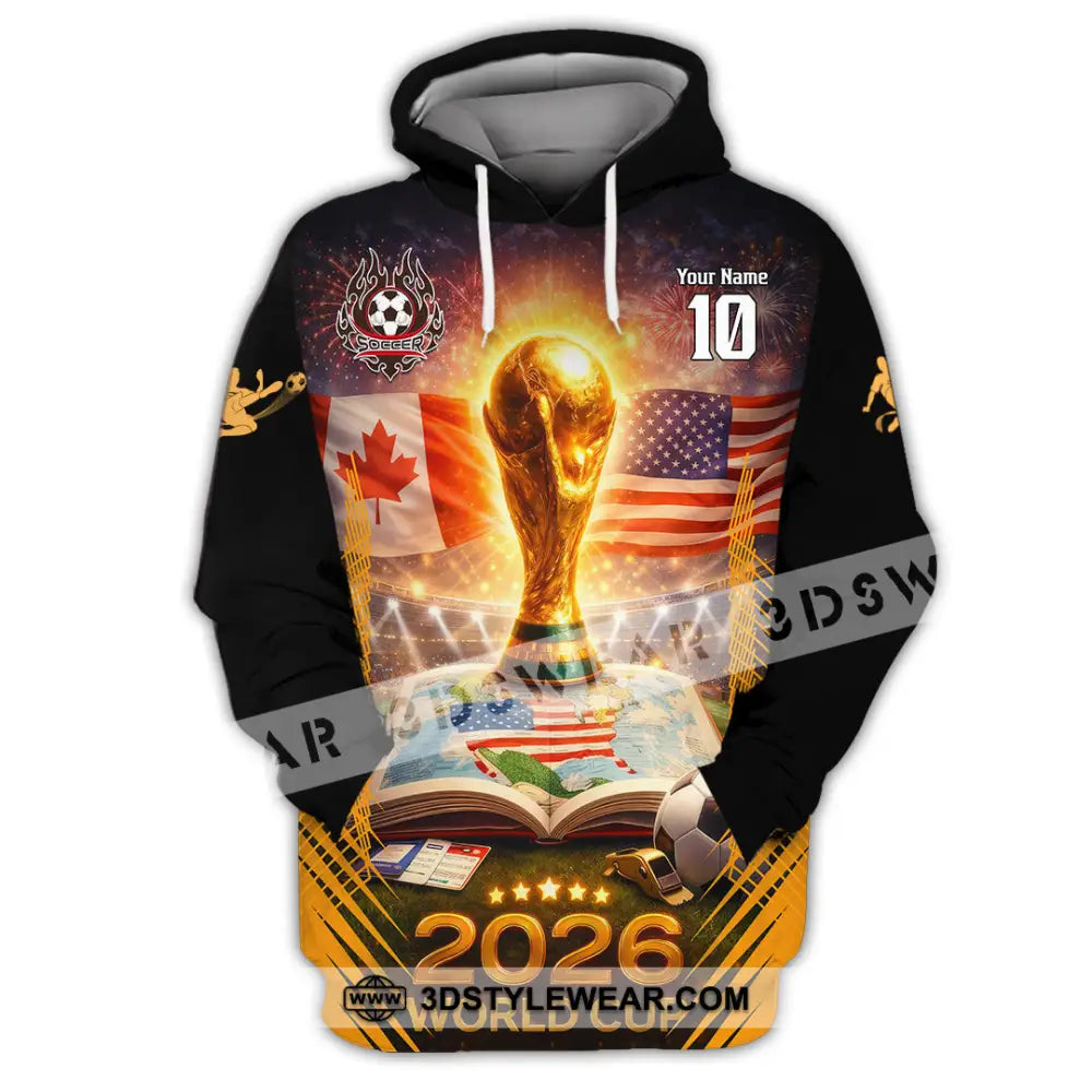 Unisex Shirt - Custom USA Canada World Cup 2026 3D Shirt Hoodie / S T-shirt