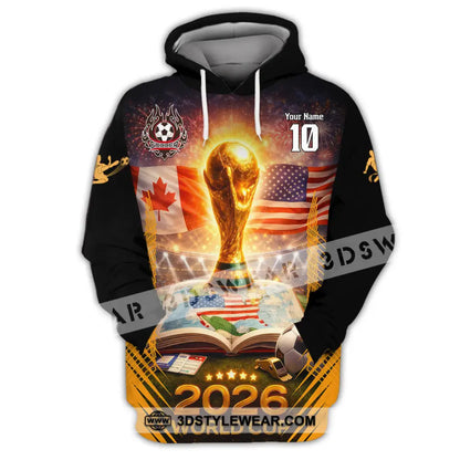 Unisex Shirt - Custom USA Canada World Cup 2026 3D Shirt Hoodie / S T-shirt