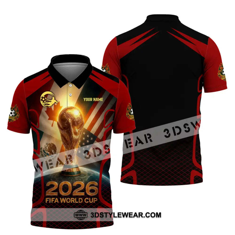 Unisex Shirt - Custom USA Canada World Cup 2026 3D Shirt Polo Shirt / S T-shirt
