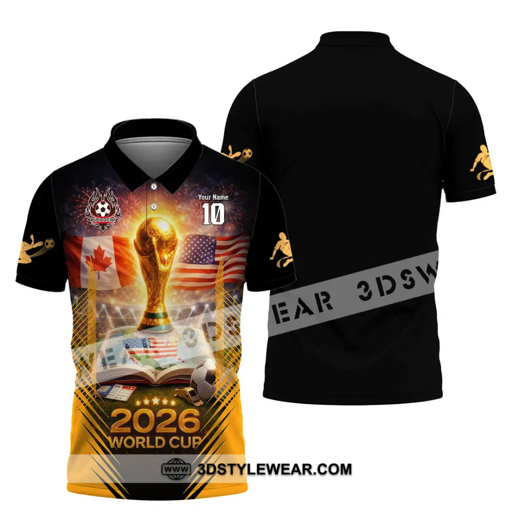 Unisex Shirt - Custom USA Canada World Cup 2026 3D Shirt Polo Shirt / S T-shirt