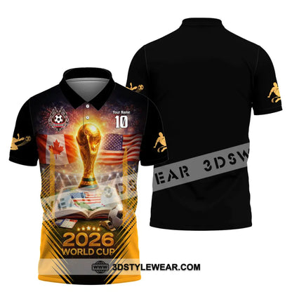 Unisex Shirt - Custom USA Canada World Cup 2026 3D Shirt Polo Shirt / S T-shirt