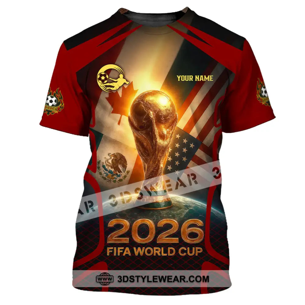 Unisex Shirt - Custom USA Canada World Cup 2026 3D Shirt T-Shirt / S T-shirt