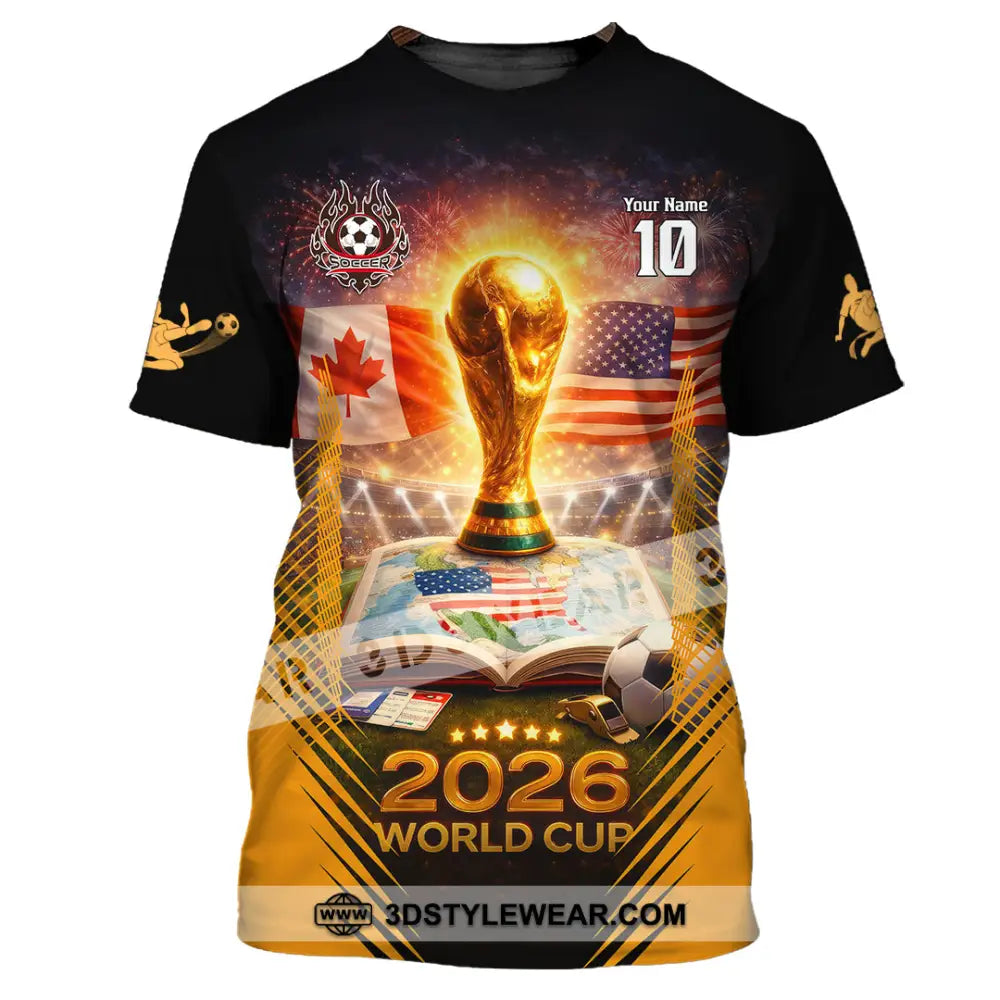 Unisex Shirt - Custom USA Canada World Cup 2026 3D Shirt T-Shirt / S T-shirt
