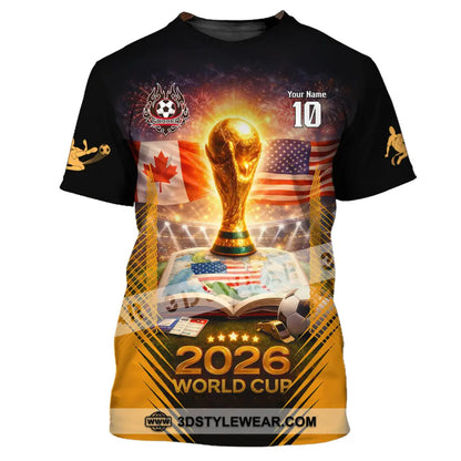 Unisex Shirt - Custom USA Canada World Cup 2026 3D Shirt T-Shirt / S T-shirt