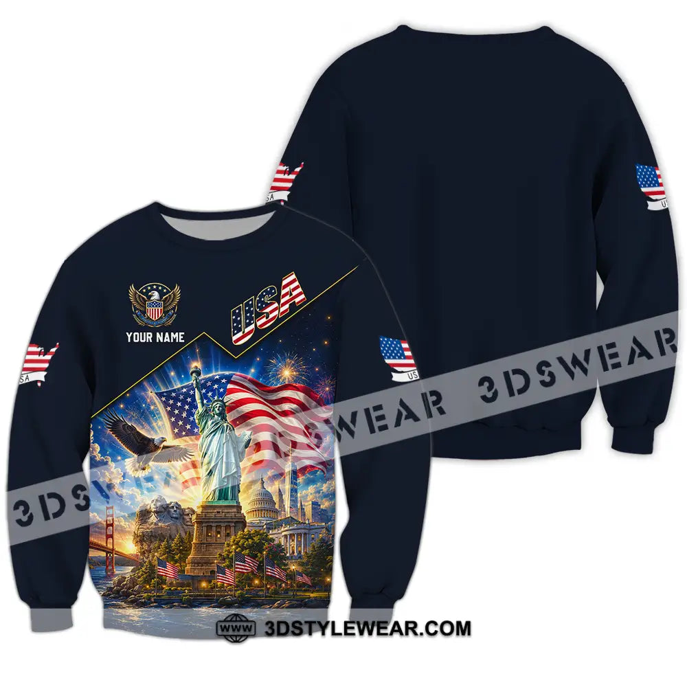 Unisex Shirt - Custom USA Shirt - Long Sleeve / S - T-shirt