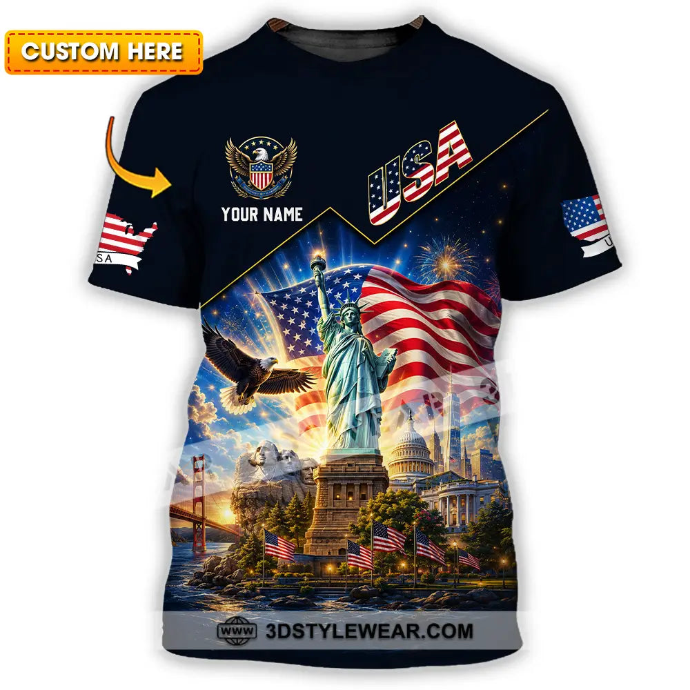 Unisex Shirt - Custom USA Shirt - T-shirt