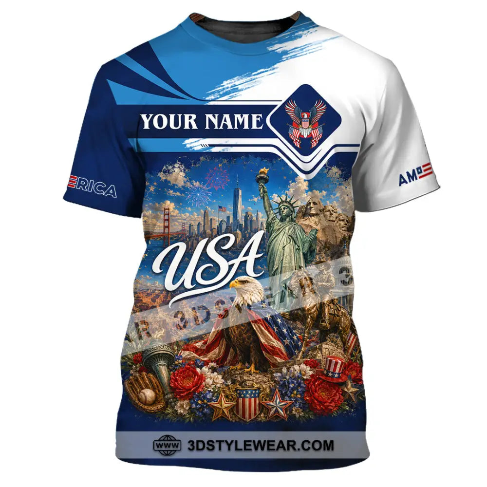 Unisex Shirt - Custom USA Shirt - T-Shirt / S - T-shirt