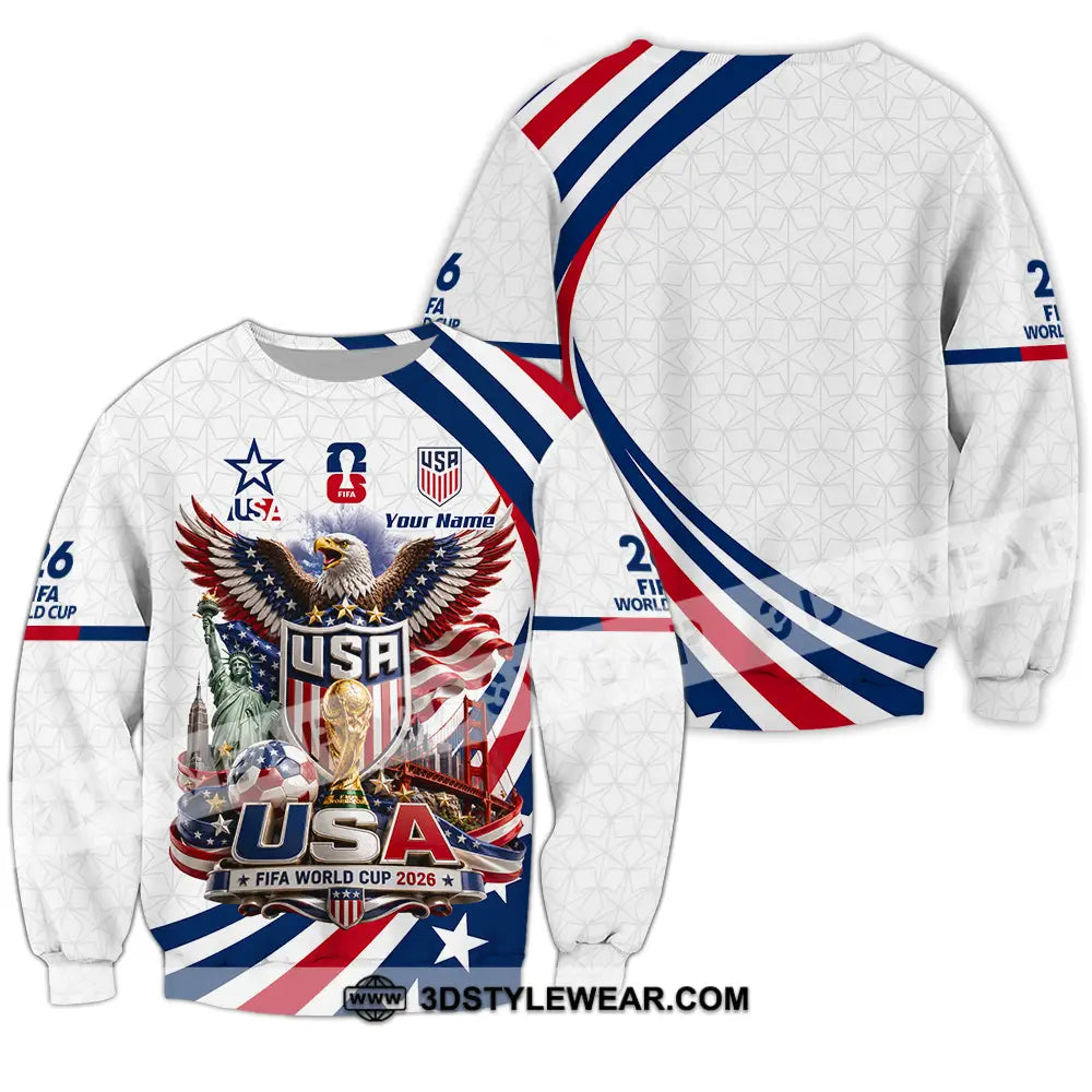 Unisex Shirt - Custom USA World Cup 2026 Shirt - Long Sleeve / S - T-shirt