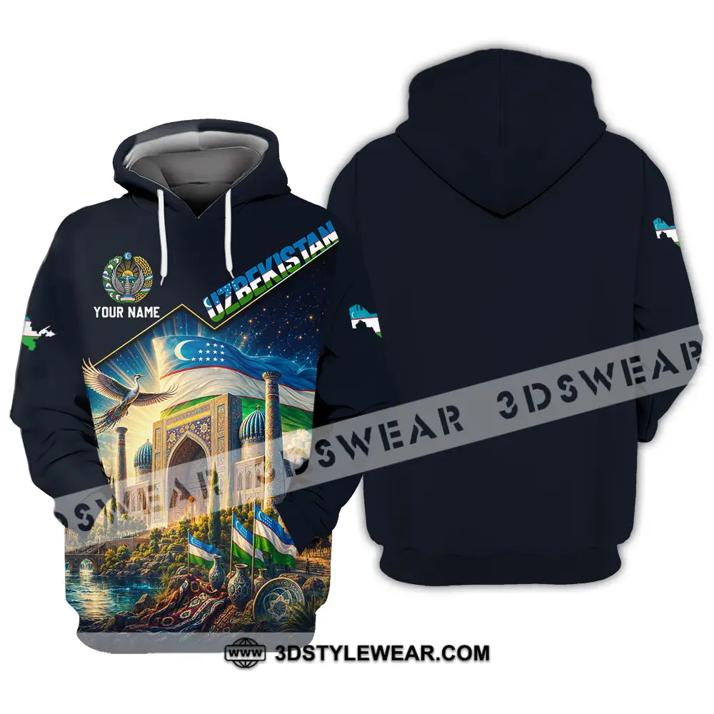 Unisex Shirt - Custom Uzbekistan Shirt - Hoodie / S - T-shirt