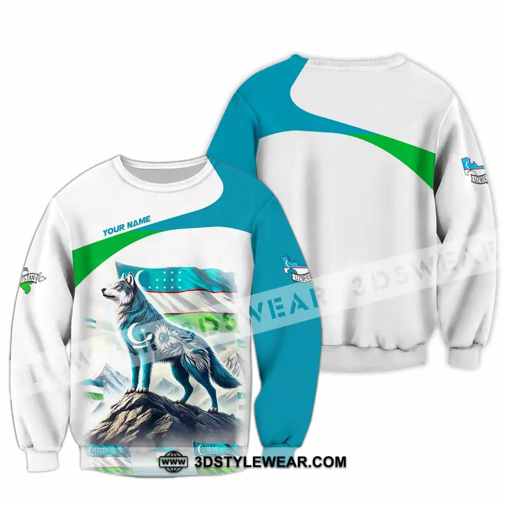 Unisex Shirt - Custom Uzbekistan Shirt - Long Sleeve / S - T-shirt
