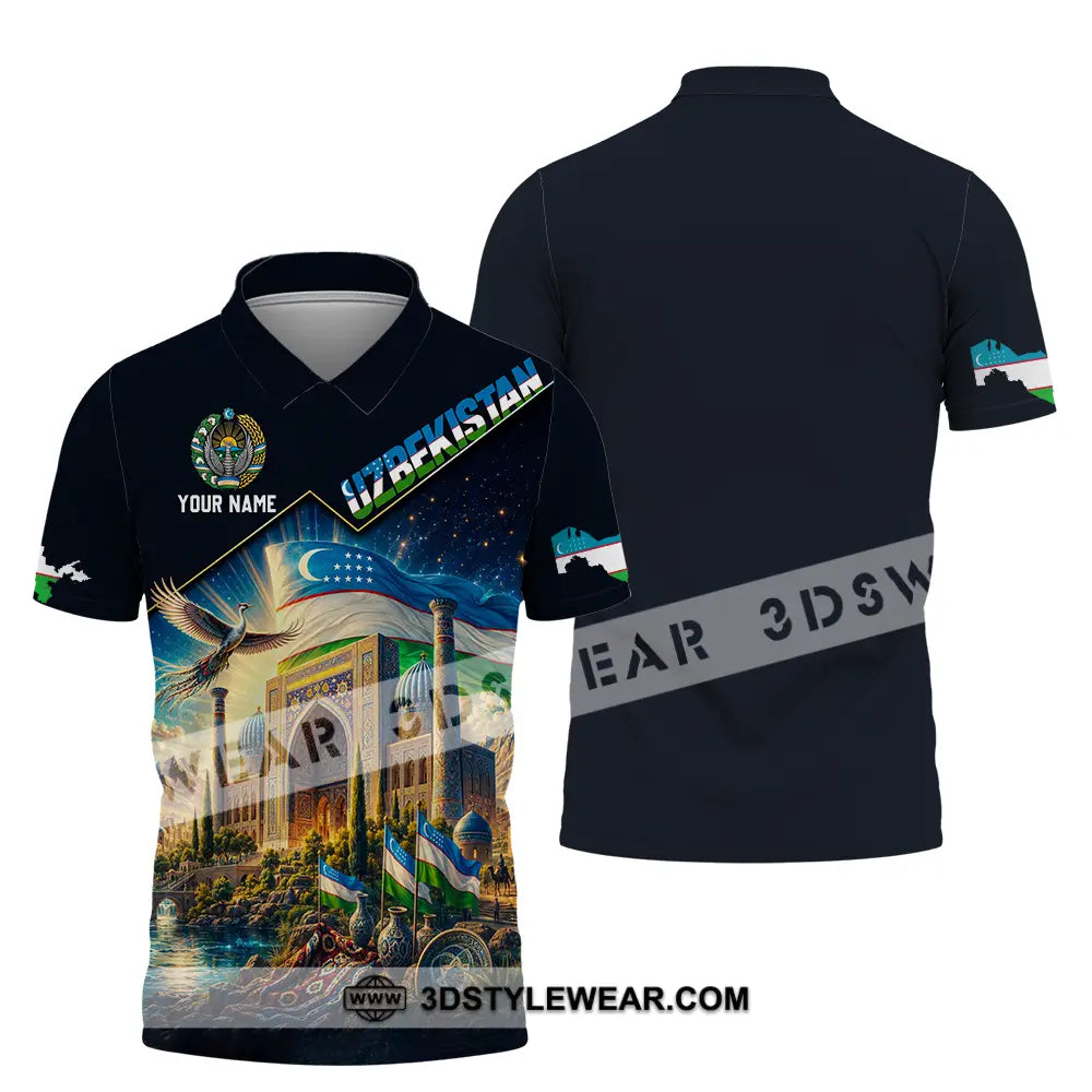 Unisex Shirt - Custom Uzbekistan Shirt - Polo Shirt / S - T-shirt