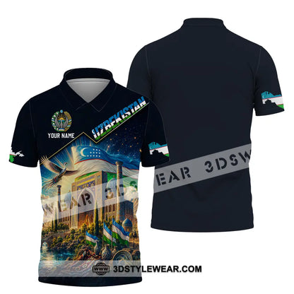 Unisex Shirt - Custom Uzbekistan Shirt - Polo Shirt / S - T-shirt