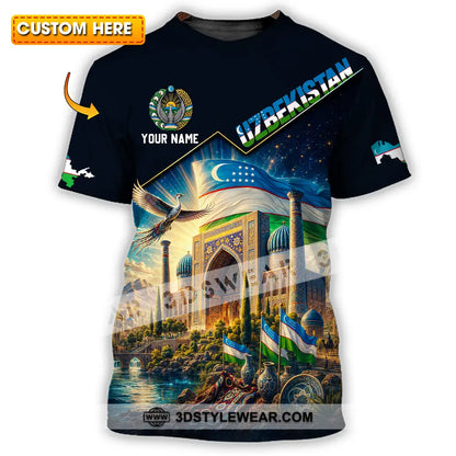 Unisex Shirt - Custom Uzbekistan Shirt - T-shirt