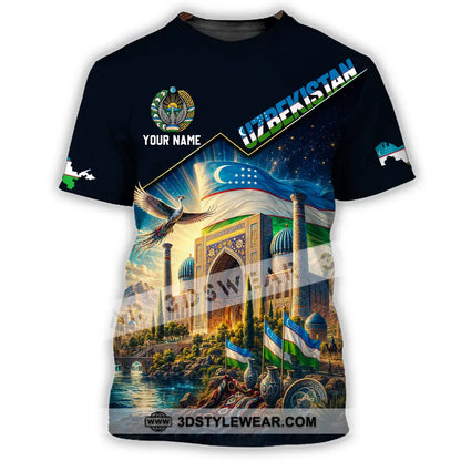 Unisex Shirt - Custom Uzbekistan Shirt - T-Shirt / S - T-shirt