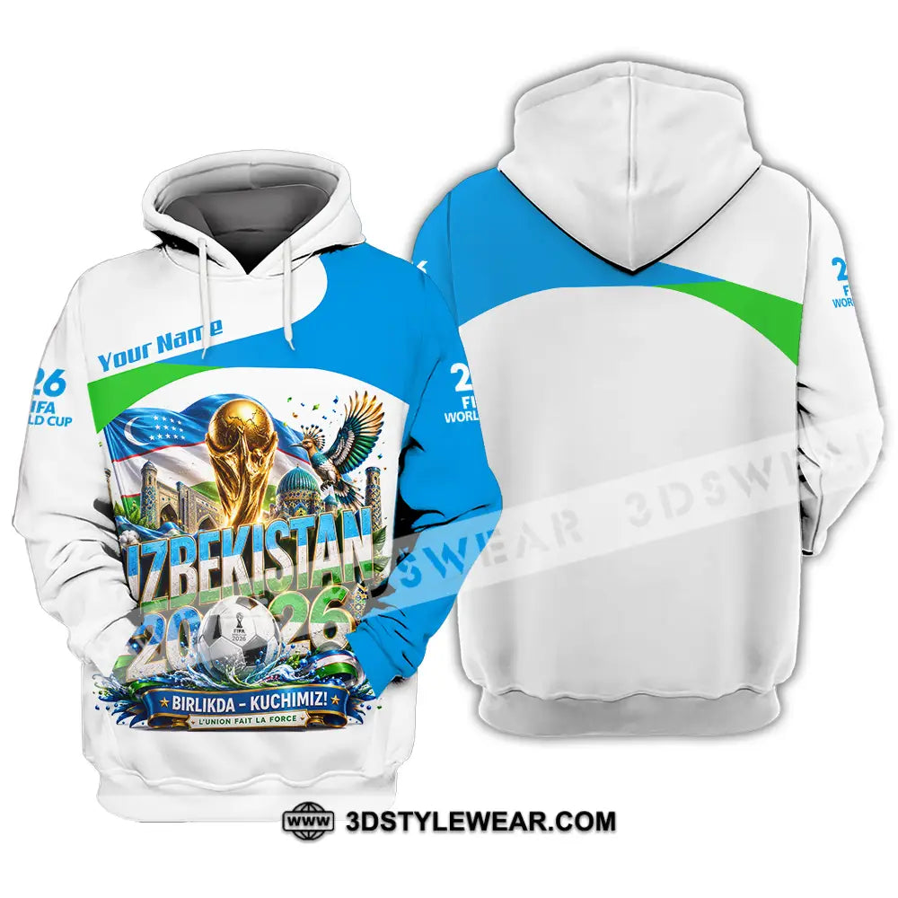 Unisex Shirt - Custom Uzbekistan World Cup 2026 Shirt - Hoodie / S - T-shirt