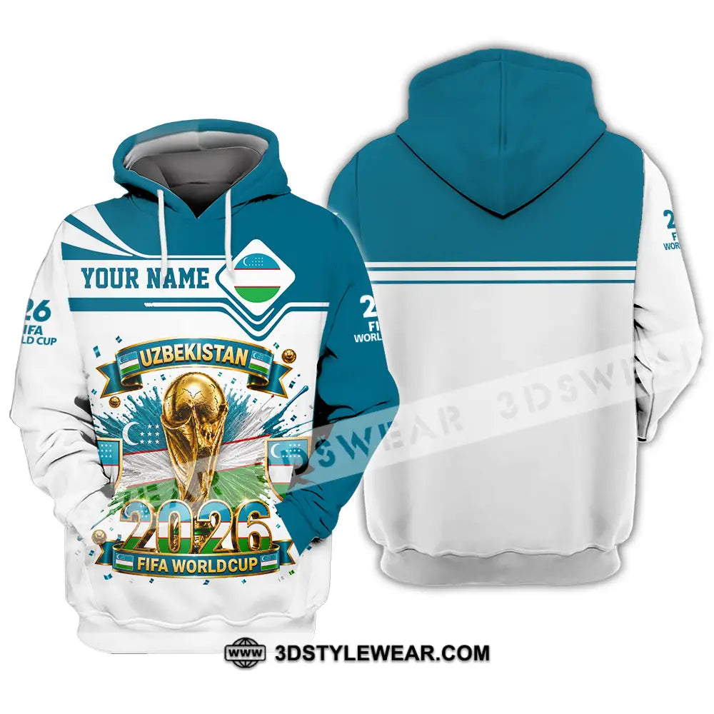 Unisex Shirt - Custom Uzbekistan World Cup 2026 Shirt - Hoodie / S - T-shirt
