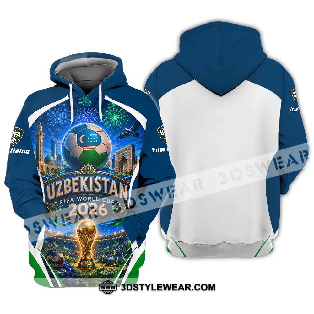 Unisex Shirt - Custom Uzbekistan World Cup 2026 Shirt - Hoodie / S - T-shirt