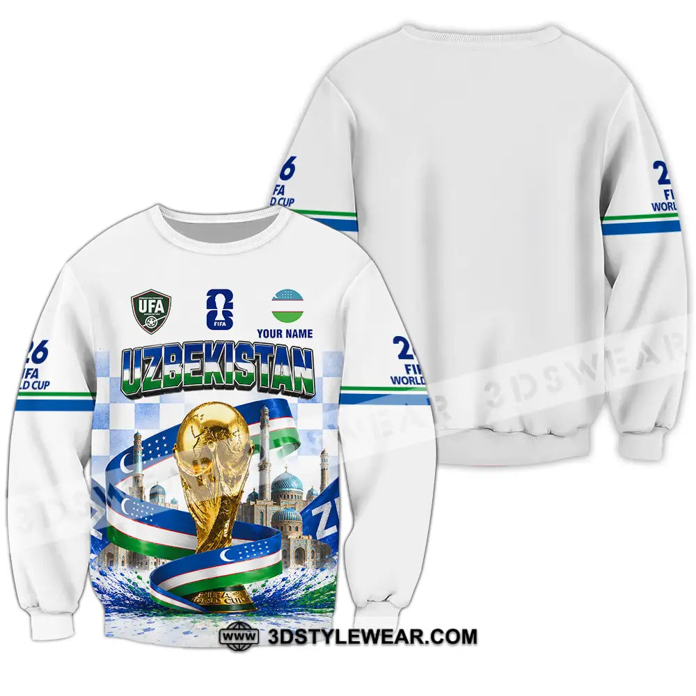 Unisex Shirt - Custom Uzbekistan World Cup 2026 Shirt - Long Sleeve / S - T-shirt